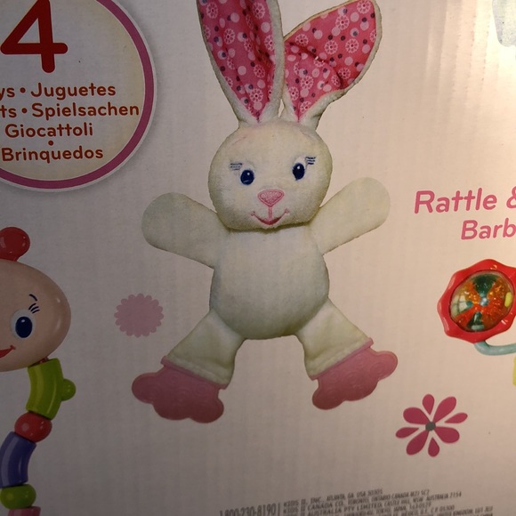 New in original box 4 piece bunny rattle set NWT - Picture 9 of 13